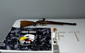 Força Tática prende faccionado com arma de fogo e munições em Matupá