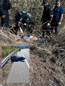 Motociclista morre após sair da pista e cair em barranco na MT-251, entre Cuiabá e Chapada