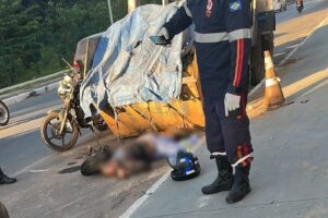 Piloto morre após perder controle da moto em avenida e bater no meio-fio em Cuiabá