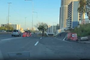 Trânsito no novo viaduto da avenida Miguel Sutil é liberado em duas pistas; confira vídeo
