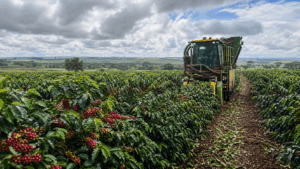 Colheita de café da Expocacer alcança 51% da safra 2026/27