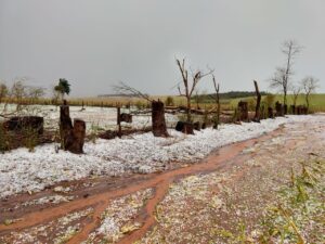 Chuva de 80 mm e queda de granizo marcarão a semana; confira a previsão