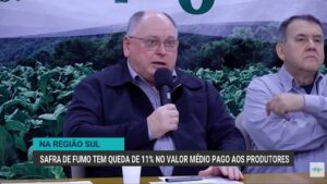 Queda no valor pago aos produtores de tabaco exige cautela para próxima safra