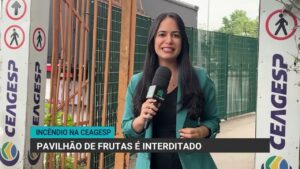 Incêndio atinge pavilhão de frutas da Ceagesp e gera preocupações