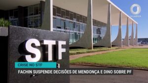 Fachin suspende decisões de Mendonça e Dino em meio à crise no STF
